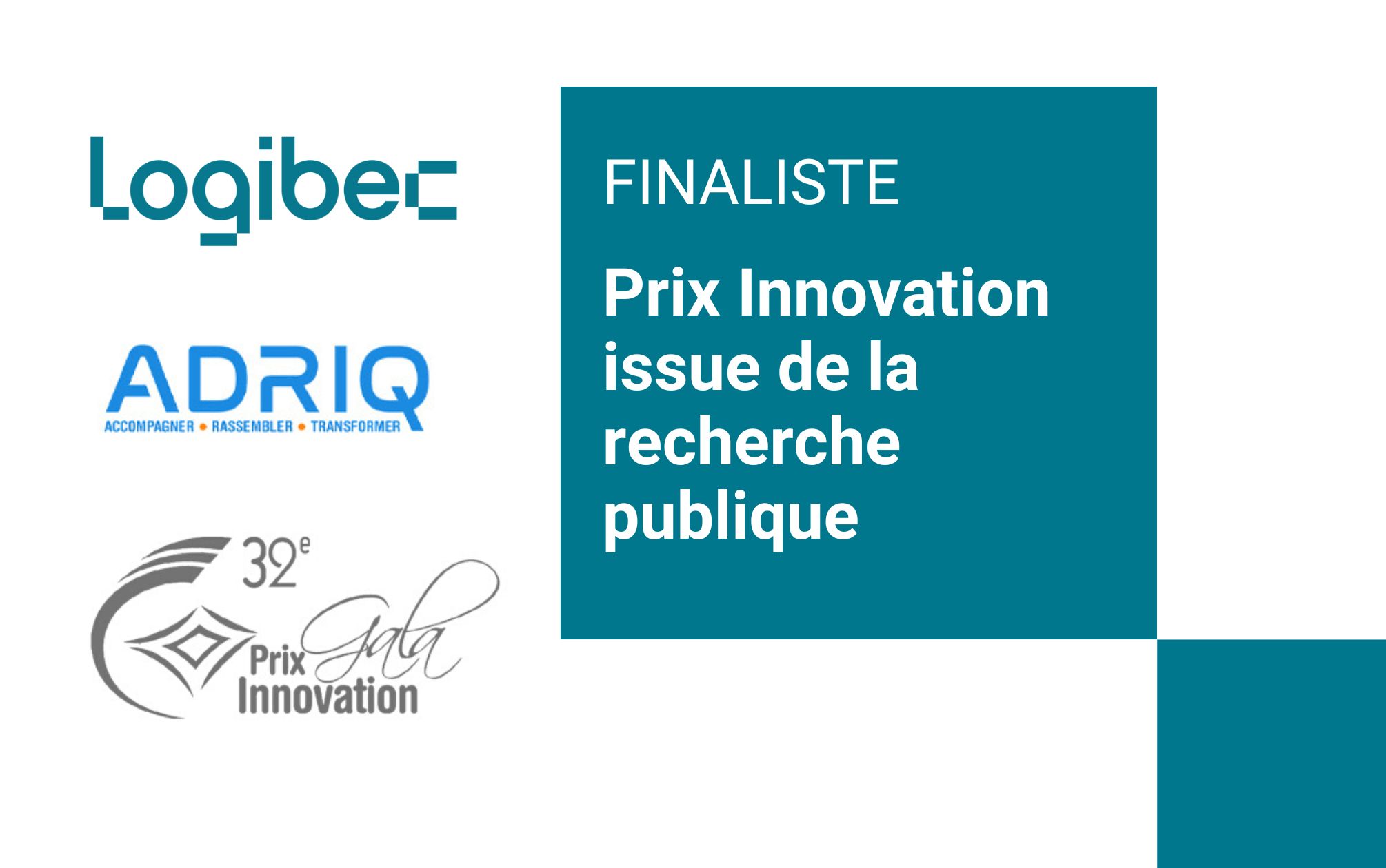Logibec finaliste au 32e Prix Innovation de l'ADRIQ